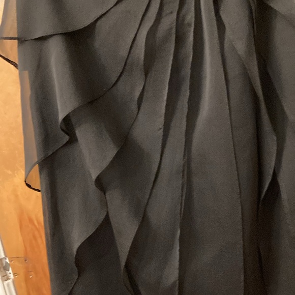 Adrianna Papell Evening Essentials Black Chiffon Skirt - Picture 5 of 11